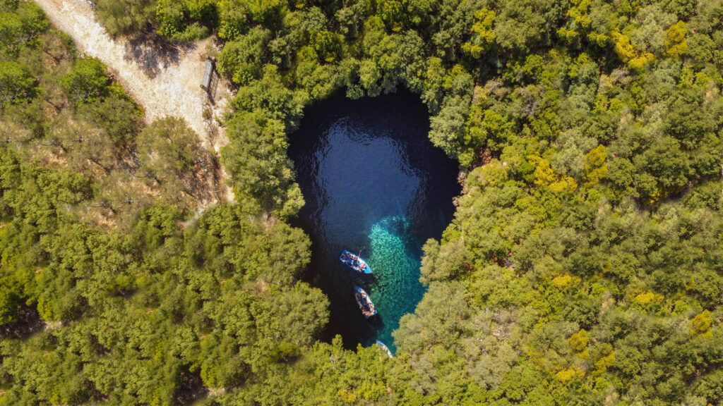 Melissani Beach